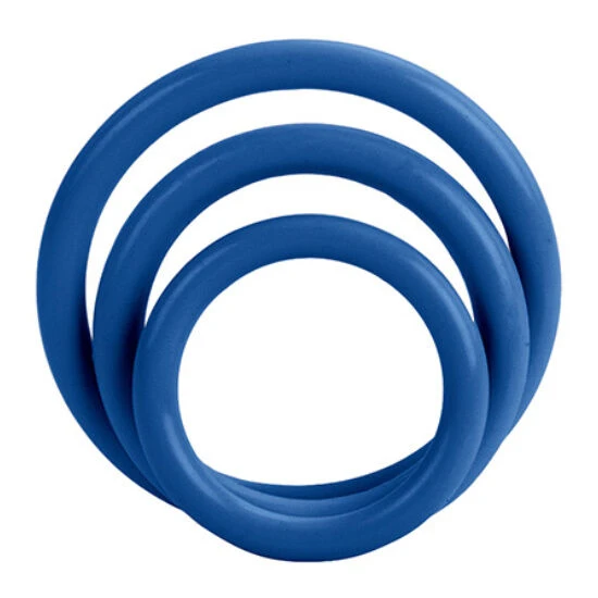 Inel tip TRI-RINGS, Albastru
