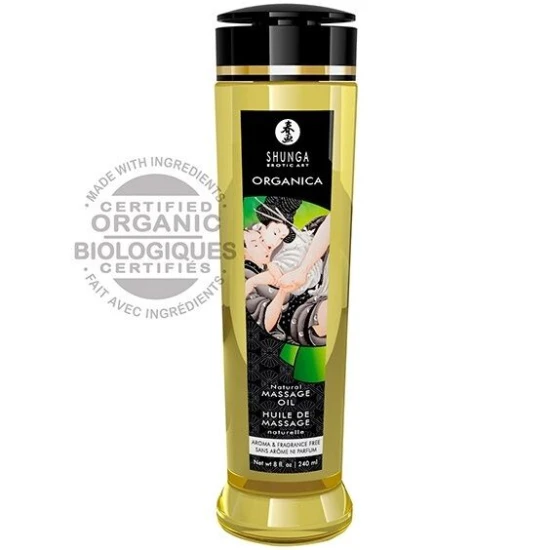 SHUNGA - Ulei de masaj natural organic, 240 ml