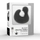 DUCKYMANIA - DUȘCĂ REÎNCĂRCABILĂ DIN SILICON, STIMULARE - Culoare Negru & Argintiu