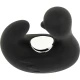 DUCKYMANIA - DUȘCĂ REÎNCĂRCABILĂ DIN SILICON, STIMULARE - Culoare Negru & Argintiu
