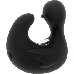 DUCKYMANIA - DUȘCĂ REÎNCĂRCABILĂ DIN SILICON, STIMULARE - Culoare Negru & Argintiu