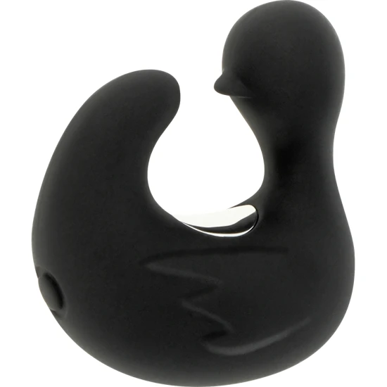 DUCKYMANIA - DUȘCĂ REÎNCĂRCABILĂ DIN SILICON, STIMULARE - Culoare Negru & Argintiu
