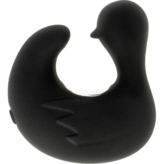 DUCKYMANIA - DUȘCĂ REÎNCĂRCABILĂ DIN SILICON, STIMULARE - Culoare Negru & Argintiu