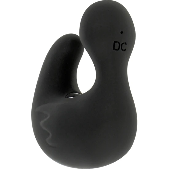 DUCKYMANIA - DUȘCĂ REÎNCĂRCABILĂ DIN SILICON, STIMULARE - Culoare Negru & Argintiu