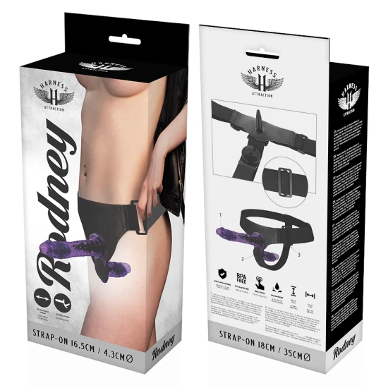 Ham dublu de penetrare, RodneY, Vibrator, 18 cm, 3.5 cm