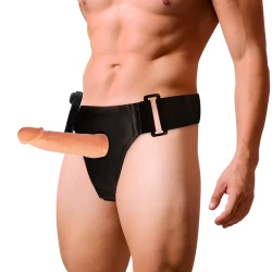 HAMNESS ATTRACTION - Ham cu penis gol Willian cu vibrator, 17 cm x 4,5 cm