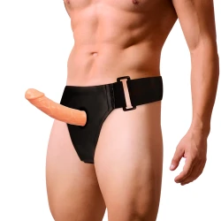 HAMNESS - Model tip penis gol, Negru, 15,5 cm - 4 cm