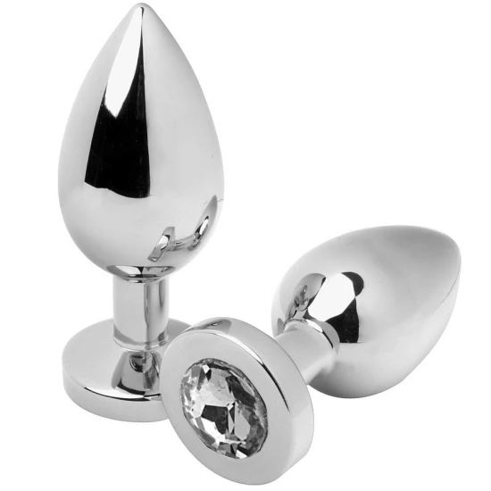 Plug Anal Metal Hard Diamond, Oțel Transparent
