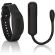 Vibrator mini Bullet cu brățară, silicon, roz, USB
