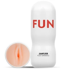 Masturbator Discret Jamyjob - Vagin, Alb, Unică Mărime