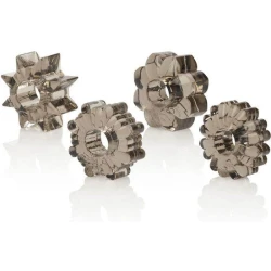 Set 4 accesorii pentru penis, TPR, diferite forme