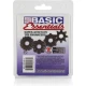 Set 4 accesorii pentru penis, TPR, diferite forme