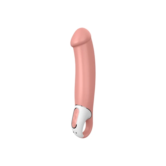 Vibrator din silicon, roz, 23.5 cm