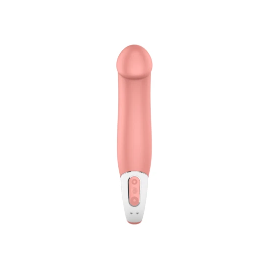 Vibrator din silicon, roz, 23.5 cm