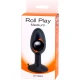 Plug Anal Roll Play - Minge Internă, Negru, 10 x 3.3 cm