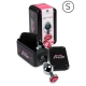 Plug anal din aluminiu, Roz, 7 cm