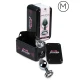 Plug anal transparent din aluminiu, 7 cm