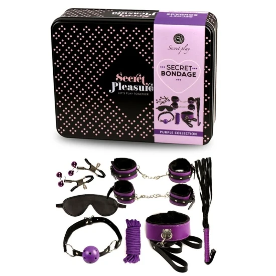 Set BDSM 8 piese, Roz/Negru