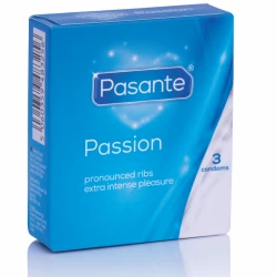 Prezervative cu puncte din latex, naturali, 3 buc.