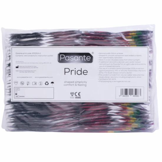Condom Pasante - Format Gay Pride, Natural, 144 Bucăți