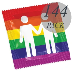 Condom Pasante - Format Gay Pride, Natural, 144 Bucăți