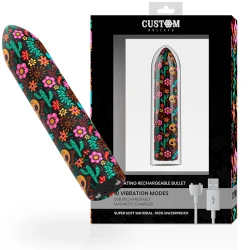 Vibrator Tip Glonț SKULL MAGNETIC, reîncărcabil, 10 intensități