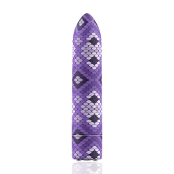 Vibrator Tip Glonț Snake, magnetic, 10 intensități, mov