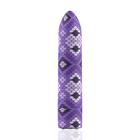Vibrator Tip Glonț Snake, magnetic, 10 intensități, mov