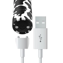 Stimulator Rechargeabil Cow - 10 Intensități, Negru, Mărime Compactă.