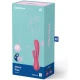 Vibrator Mono Flex din silicon, roșu, cu app
