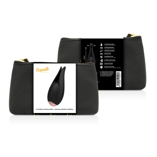Vibrator Clitorial - Stimulator Deluxe, Negru, Mărime Unică