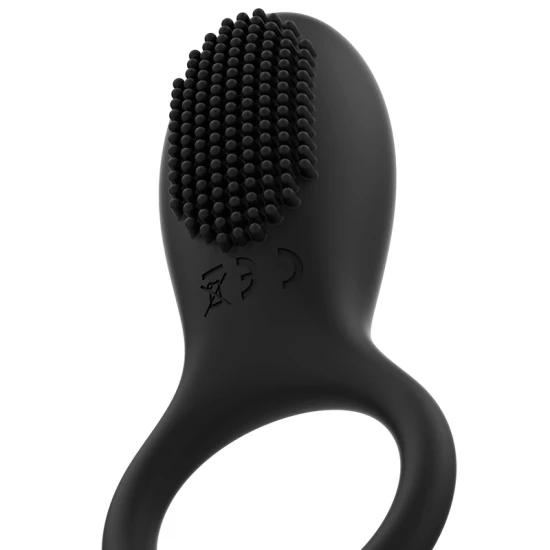 Inel Vibrator Coquette Chic Desire - Reîncărcabil, Negru/Auriu