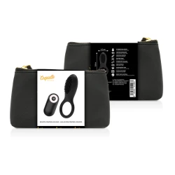 Inel Vibrator Coquette Chic Desire - Reîncărcabil, Negru/Auriu
