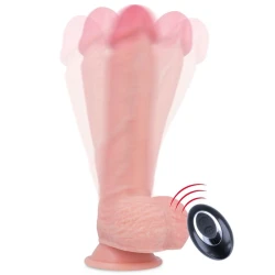ROCKARMY - Vibrator din silicon lichid premium, telecomandă, Apache, control de la distanță, 20.5 cm, 4.62 cm