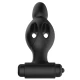Plug Anal Mr Play, Silicon Cu Vibrație, Negru