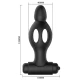 Plug Anal Mr Play, Silicon Cu Vibrație, Negru