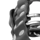Colivie de castitate din piele, cu închidere, Negru