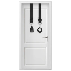 Cătușe pentru bondage la ușă, Roz/Negru