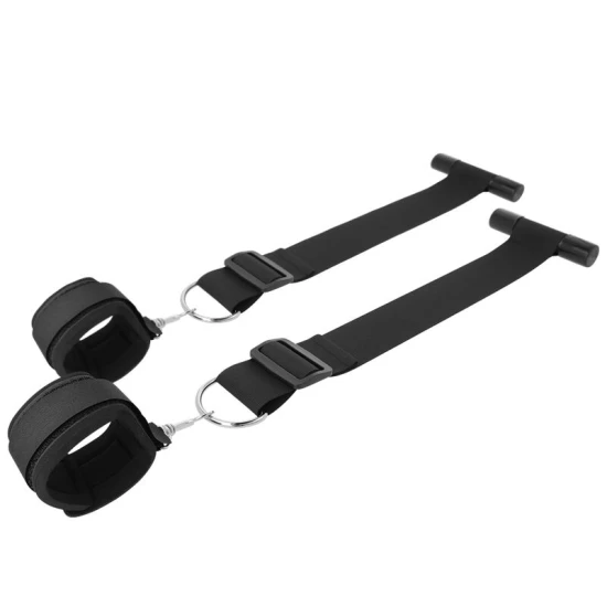 Cătușe pentru bondage la ușă, Roz/Negru