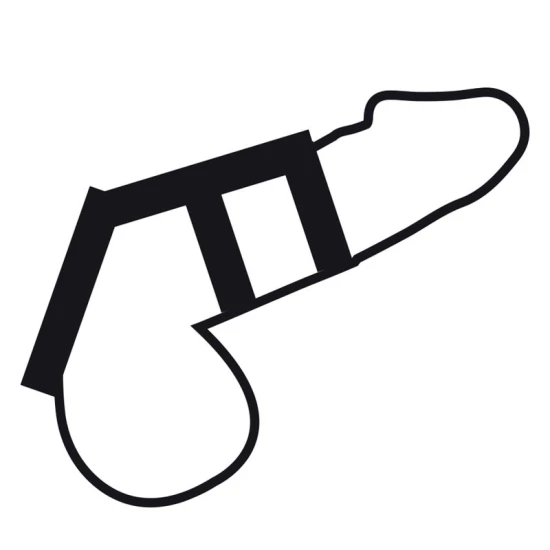 Set de 3 inele flexibile pentru penis, Negru