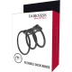 Set de 3 inele flexibile pentru penis, Negru