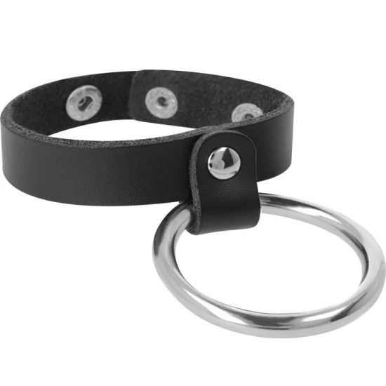Inel Metalic pentru Penis și Testicule - Metal, Negru