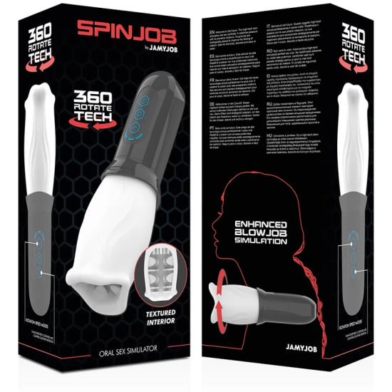 Stimulator Oral SPINJOB - Rotire 360º, 3 viteze, Maro.
