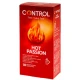 CONTROL - Prezervative Model Hot Passion, efect de încălzire, culoare naturală
