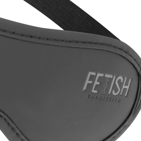Mască Fetish Submissive, Vegan Leather, Negru