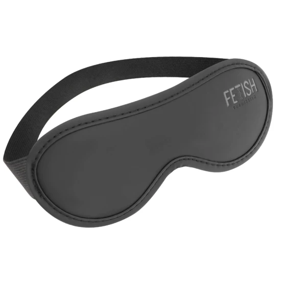 Mască Fetish Submissive, Vegan Leather, Negru