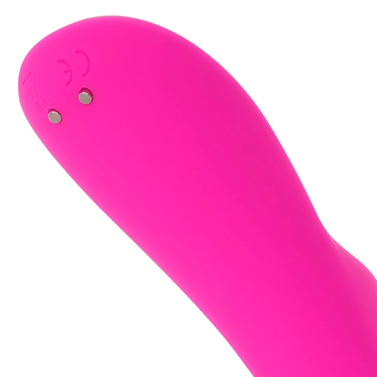 Vibrator tip iepuraș cu încărcare magnetică, 10 trepte, Roz, 21 cm