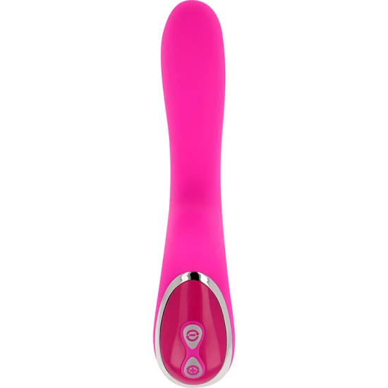 Vibrator tip iepuraș cu încărcare magnetică, 10 trepte, Roz, 21 cm