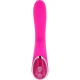 Vibrator tip iepuraș cu încărcare magnetică, 10 trepte, Roz, 21 cm