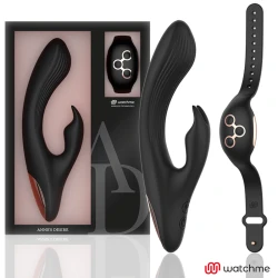 Vibrator Iepuraș Anne's Desire, Telecomandă, Tehnologie Watchme, Negru/Auriu